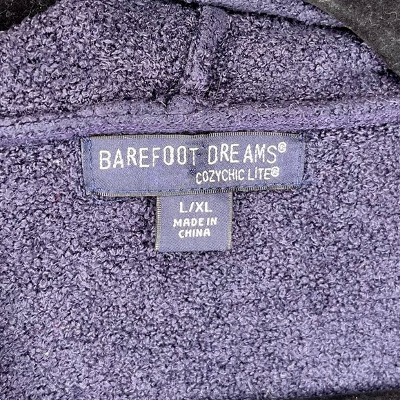 Barefoot Dreams Cozychic Lite Island Wrap in Tidewater Navy Blue Large/Extra L - Picture 4 of 4